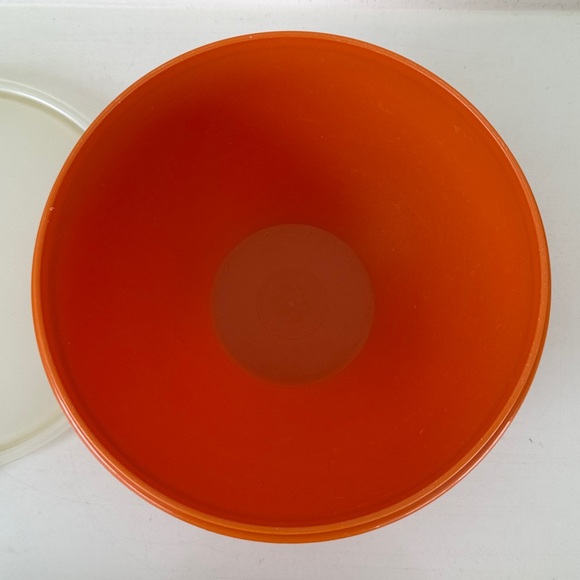 Vintage 70s Tupperware Harvest Orange Bowl 235-2 - Picture 7 of 9